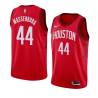 Red_Earned Tony Massenburg Twill Basketball Jersey -Rockets #44 Massenburg Twill Jerseys, FREE SHIPPING