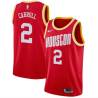 Red_Throwback Joe Barry Carroll Twill Basketball Jersey -Rockets #2 Carroll Twill Jerseys, FREE SHIPPING