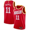 Red_Throwback Vernon Maxwell Twill Basketball Jersey -Rockets #11 Maxwell Twill Jerseys, FREE SHIPPING