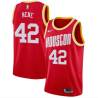 Red_Throwback Nene Hilario Twill Basketball Jersey -Rockets #42 Hilario Twill Jerseys, FREE SHIPPING