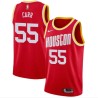 Red_Throwback Antoine Carr Twill Basketball Jersey -Rockets #55 Carr Twill Jerseys, FREE SHIPPING