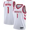 White Classic Scott Machado Twill Basketball Jersey -Rockets #1 Machado Twill Jerseys, FREE SHIPPING