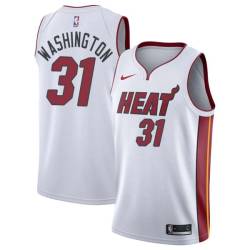 White Pearl Washington Twill Basketball Jersey -Heat #31 Washington Twill Jerseys, FREE SHIPPING