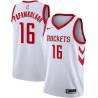 White Classic Kostas Papanikolaou Twill Basketball Jersey -Rockets #16 Papanikolaou Twill Jerseys, FREE SHIPPING