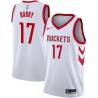 White Classic Brent Barry Twill Basketball Jersey -Rockets #17 Barry Twill Jerseys, FREE SHIPPING