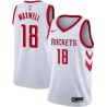 White Classic Cedric Maxwell Twill Basketball Jersey -Rockets #18 Maxwell Twill Jerseys, FREE SHIPPING