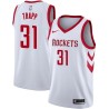 White Classic John Trapp Twill Basketball Jersey -Rockets #31 Trapp Twill Jerseys, FREE SHIPPING