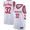 White Classic Bill Willoughby Twill Basketball Jersey -Rockets #32 Willoughby Twill Jerseys, FREE SHIPPING