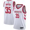 White Classic Lonny Baxter Twill Basketball Jersey -Rockets #35 Baxter Twill Jerseys, FREE SHIPPING