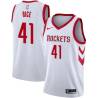 White Classic Glen Rice Twill Basketball Jersey -Rockets #41 Rice Twill Jerseys, FREE SHIPPING