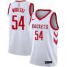 White Classic Paul Mokeski Twill Basketball Jersey -Rockets #54 Mokeski Twill Jerseys, FREE SHIPPING