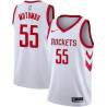 White Classic Dikembe Mutombo Twill Basketball Jersey -Rockets #55 Mutombo Twill Jerseys, FREE SHIPPING