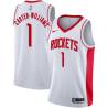 White Michael Carter-Williams Rockets #1 Twill Basketball Jersey FREE SHIPPING