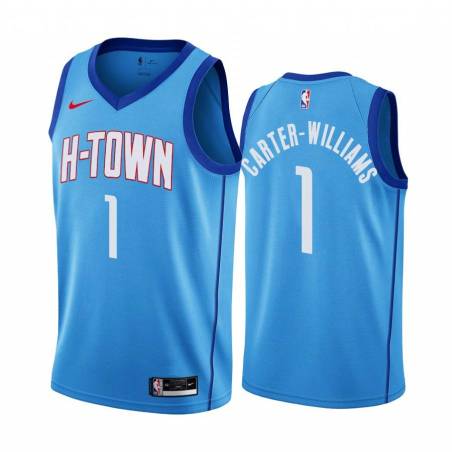 2020-21City Michael Carter-Williams Rockets #1 Twill Basketball Jersey FREE SHIPPING