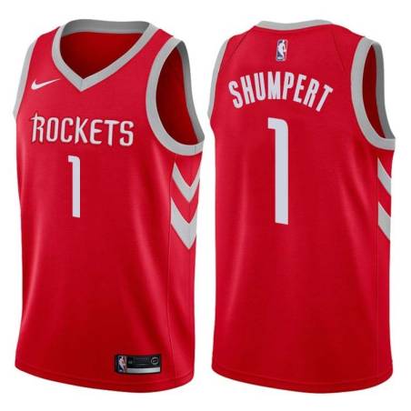 Red Classic Iman Shumpert Rockets #1 Twill Basketball Jersey FREE SHIPPING