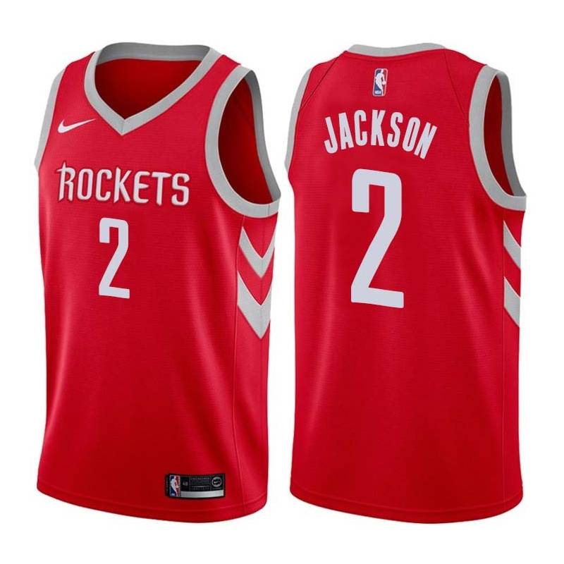 Red Classic Demetrius Jackson Rockets #2 Twill Basketball Jersey FREE SHIPPING