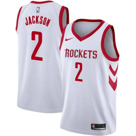 White Classic Demetrius Jackson Rockets #2 Twill Basketball Jersey FREE SHIPPING