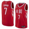 2017-18City Isaiah Canaan Rockets #7 Twill Basketball Jersey FREE SHIPPING