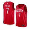 Red_Earned Isaiah Canaan Rockets #7 Twill Basketball Jersey FREE SHIPPING