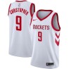 White Classic Josh Christopher Rockets #9 Twill Basketball Jersey FREE SHIPPING