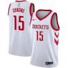 White Classic DeMarcus Cousins Rockets #15 Twill Basketball Jersey FREE SHIPPING