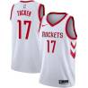 White Classic PJ Tucker Rockets #17 Twill Basketball Jersey FREE SHIPPING