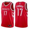 Red Classic Dennis Schroder Rockets #17 Twill Basketball Jersey FREE SHIPPING