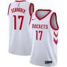 White Classic Dennis Schroder Rockets #17 Twill Basketball Jersey FREE SHIPPING