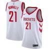 White Classic James Nunnally Rockets #21 Twill Basketball Jersey FREE SHIPPING