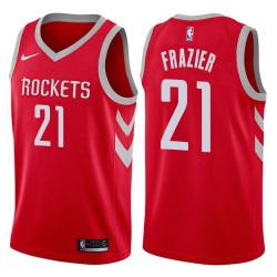 Red Classic Michael Frazier Rockets #21 Twill Basketball Jersey FREE SHIPPING