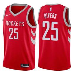 Red Classic Austin Rivers Rockets #25 Twill Basketball Jersey FREE SHIPPING