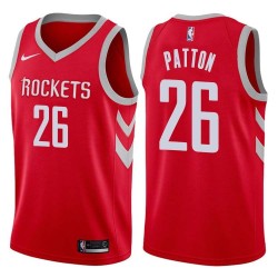 Red Classic Justin Patton Rockets #26 Twill Basketball Jersey FREE SHIPPING