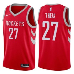 Red Classic Daniel Theis Rockets #27 Twill Basketball Jersey FREE SHIPPING