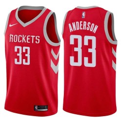 Red Classic Ryan Anderson Rockets #33 Twill Basketball Jersey FREE SHIPPING