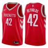 Red Classic Cameron Reynolds Rockets #42 Twill Basketball Jersey FREE SHIPPING