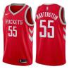 Red Classic Isaiah Hartenstein Rockets #55 Twill Basketball Jersey FREE SHIPPING
