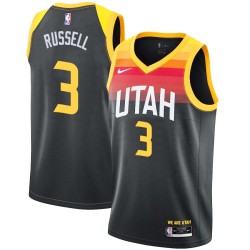2021-22City Bryon Russell Twill Basketball Jersey -Jazz #3 Russell Twill Jerseys, FREE SHIPPING