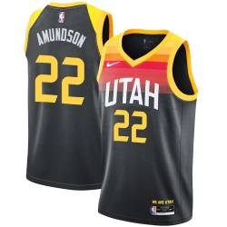 2021-22City Lou Amundson Twill Basketball Jersey -Jazz #22 Amundson Twill Jerseys, FREE SHIPPING