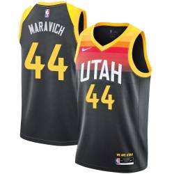 2021-22City Pete Maravich Twill Basketball Jersey -Jazz #44 Maravich Twill Jerseys, FREE SHIPPING