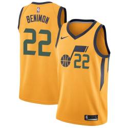 Glod Jerrelle Benimon Twill Basketball Jersey -Jazz #22 Benimon Twill Jerseys, FREE SHIPPING