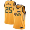 Glod Terry Furlow Twill Basketball Jersey -Jazz #25 Furlow Twill Jerseys, FREE SHIPPING