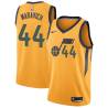 Glod Pete Maravich Twill Basketball Jersey -Jazz #44 Maravich Twill Jerseys, FREE SHIPPING