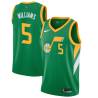 Green_Earned Mo Williams Twill Basketball Jersey -Jazz #5 Williams Twill Jerseys, FREE SHIPPING