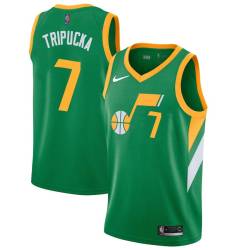 Green_Earned Kelly Tripucka Twill Basketball Jersey -Jazz #7 Tripucka Twill Jerseys, FREE SHIPPING