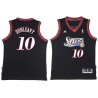 Black Throwback Mike Dunleavy Twill Basketball Jersey -76ers #10 Dunleavy Twill Jerseys, FREE SHIPPING