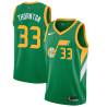 Green_Earned Bob Thornton Twill Basketball Jersey -Jazz #33 Thornton Twill Jerseys, FREE SHIPPING