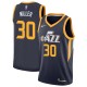 Navy Dick Miller Twill Basketball Jersey -Jazz #30 Miller Twill Jerseys, FREE SHIPPING