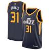 Navy Mel Counts Twill Basketball Jersey -Jazz #31 Counts Twill Jerseys, FREE SHIPPING