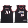 Black Throwback Maurice Cheeks Twill Basketball Jersey -76ers #10 Cheeks Twill Jerseys, FREE SHIPPING