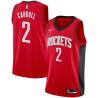 Red Joe Barry Carroll Twill Basketball Jersey -Rockets #2 Carroll Twill Jerseys, FREE SHIPPING